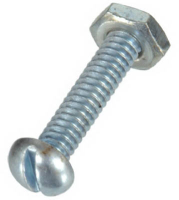 Hillman No. 6-32 x 1/2 in. L Slotted Round Head Zinc-Plated Steel Machine Screws 10 pk (Pack of 10)