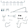 Crawford Zinc Plated Silver Steel Peg Hook Assortment 47 pk