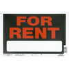 Hillman English Black For Rent Sign 8 in. H X 12 in. W (Pack of 6)
