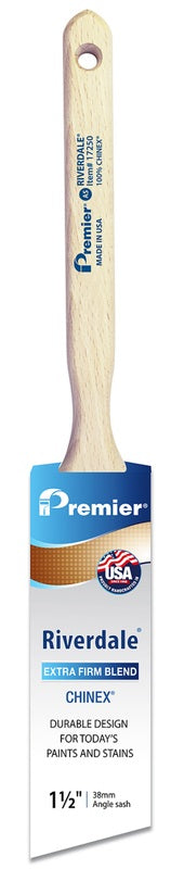 Premier Riverdale 1-1/2 in. W Extra Stiff Angle Sash Paint Brush