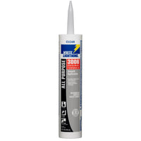 White Lightning 3006 Clear Siliconized Acrylic Caulk Sealant 10 oz. (Pack of 12)
