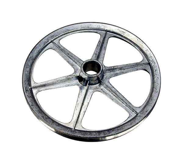 Polea de soplador Dial de zinc plateado, 12 in de alto x 12 in de ancho