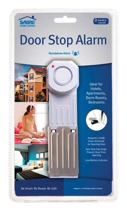 Sabre White Plastic Door Stop Alarm