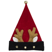 Dyno 17 in. Antler Ears Santa Hat 1 pk (Pack of 12)