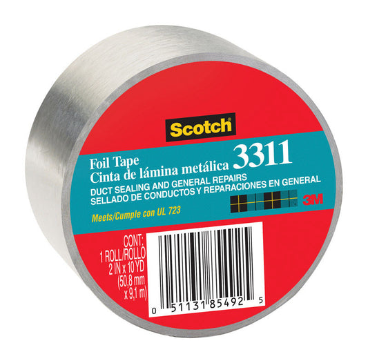 3M Scotch 2 in. W X 10 yd L Silver Foil Tape
