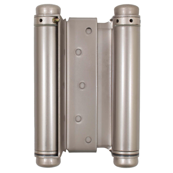 Heavy-Duty Double Acting Spring Hinge, 6 Inches, Fits Doors 1-1/4" to 1-3/4" Thick, 1-Pack, Satin Nickel by Stone Harbor Hardware
