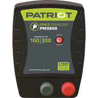 Patriot PMX600 Fence Energizer – Up to 100 Mile Range Electric Fence Charger