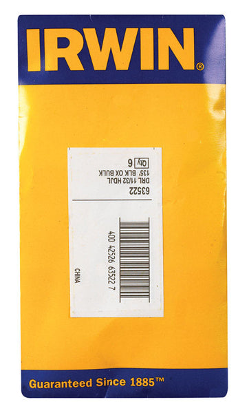 Irwin 11/32 in. x 4-3/4 in. L High Speed Steel Drill Bit 1 pc. (Pack of 6)