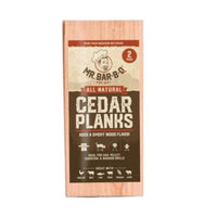 Mr. Bar-B-Q All Natural Cedar Wood Smoking Plank (Pack of 6)