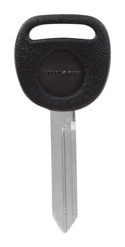 Hillman Black/Silver Brass 2-Sided B102PH Automotive Key Blank for GM (Pack of 5)