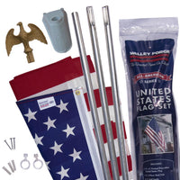 Valley Forge American Flag Kit 36 in. H X 60 in. W