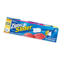 Ziploc Slider 1 gal Clear Freezer Bag  (Pack of 12)