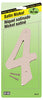Hy-Ko 4 in. Gray Nickel Number 4 Nail-On 1 pc. (Pack of 10)