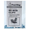 Frost King Aluminum Rust Resistant Re-Webbing Clips for Tubular Furniture with Slots