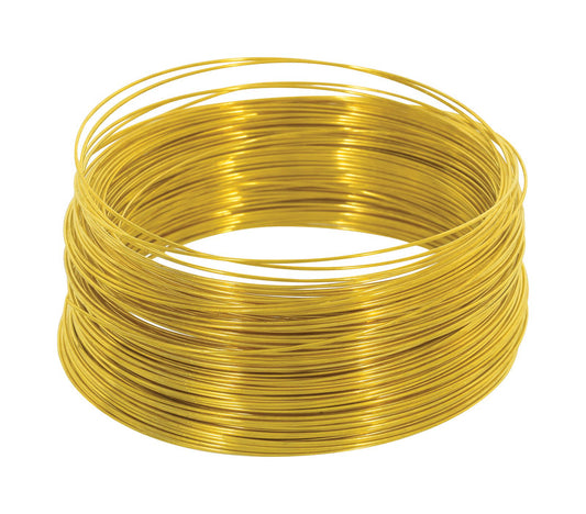 OOK 100 ft. L Brass 24 Ga. Wire