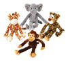 Multipet Assorted Plush Swingin Safari Dog Toy Extra Large