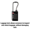 Master Lock 1-5/16 in. W Steel 4-Dial Combination Luggage Lock