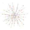 Celebrations LED Red/White Starlight Burst Deluxe 24 in. Hanging Decor
