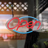 Hillman Plastic Indoor and Outdoor LED Lighted Open Sign