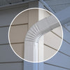Amerimax 3 in. H x 5.25 in. W x 12 in. L White Aluminum B Gutter Elbow