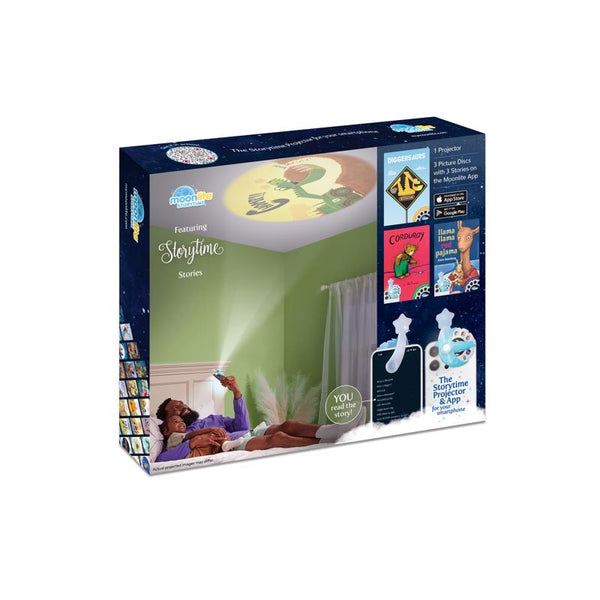 Proyector de 3 historias Moonlite Storytime Storytime Azul