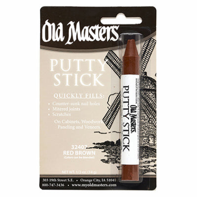 Old Masters Red Brown Putty Stick 0.5 oz