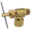 Anderson Metals 3/8 in. 1/4 in. Brass Needle Valve (Pack of 5)