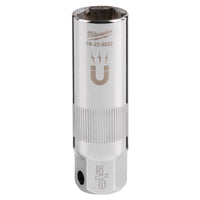 Milwaukee 5/8 in. X 3/8 in. drive SAE 6 Point Spark Plug Socket 1 pc