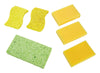 Spongezz Assorted Colors Polyurethane Foam All Purpose Medium Duty Sponge (Pack of 12)