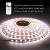 Armacost Lighting RibbonFlex home 16 ft. L White Plug-In LED Strip Tape Light Kit 1 pk