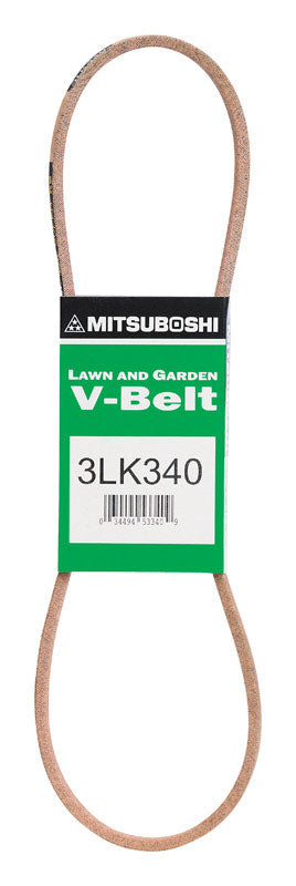 Mitsuboshi Super KB 3LK340 V-Belt 0.38 in. W X 34 in. L For Snow Blowers