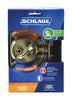Schlage Bright Brass Zinc Single Cylinder Deadbolt