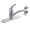 Moen Chateau One Handle Chrome Kitchen Faucet Side Sprayer Included