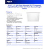 Feit EDGELIT 1 in. H X 23.9 in. W X 23.9 in. L Frost White LED Flat Panel Light Fixture