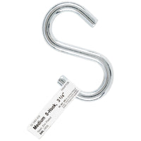 Hampton Medium Zinc-Plated Silver Steel 3.25 in. L S-Hook 240 lb. 1 pk (Pack of 20)