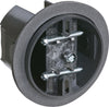 Carlon 16 cu in Round Polycarbonate Fan Box Black
