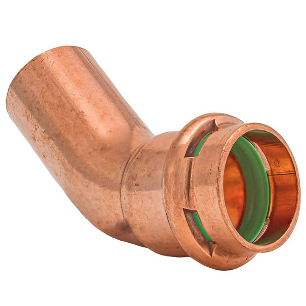 Codo de calle de cobre QuickFitting de 3/4 pulg. a presión a FTG, de 45 grados