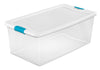 Sterilite 13 in. H X 18.75 in. W X 33.875 in. D Stackable Latch Storage Box (Pack of 4)