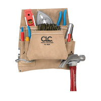 CLC 3 in. W X 12.5 in. H Suede Nail and Tool Pocket Apron 8 pocket Tan 1 pc