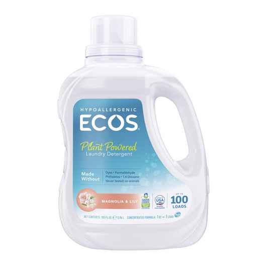 ECOS Magnolia Scent Laundry Detergent Liquid 100 oz 1 pk (Pack of 4)