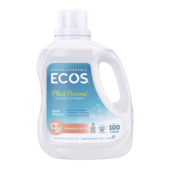 ECOS Magnolia Scent Laundry Detergent Liquid 100 oz 1 pk (Pack of 4)
