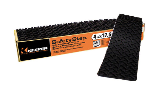 Keeper 4 in. W x 17 in. L Rubber Safety Step Thread Strip (Pack of 12)
