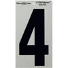 Hillman 5 in. Reflective Black Mylar Self-Adhesive Number 4 1 pc (Pack of 6)