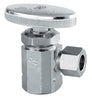 PlumbCraft 1/2 in. FIP in. X 3/8 in. Compression Chrome Plated Angle Valve