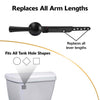 Korky StrongARM Flush Lever Black Matte Metal For Universal