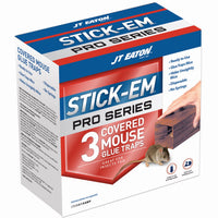 JT Eaton Stick-Em Pro Series Small Covered Animal Glue Trap for Mice