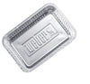 Weber Large Aluminum Drip Pans 10-Pack, 9" x 13" x 2" Disposable for Grilling & Indirect Cooking