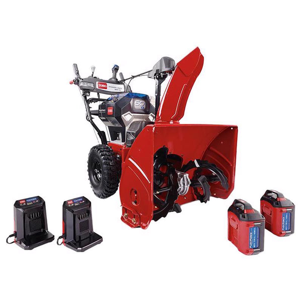 Kit de soplador de nieve a batería de 60 V de dos etapas Toro Power Max de 26 in (batería y cargador)