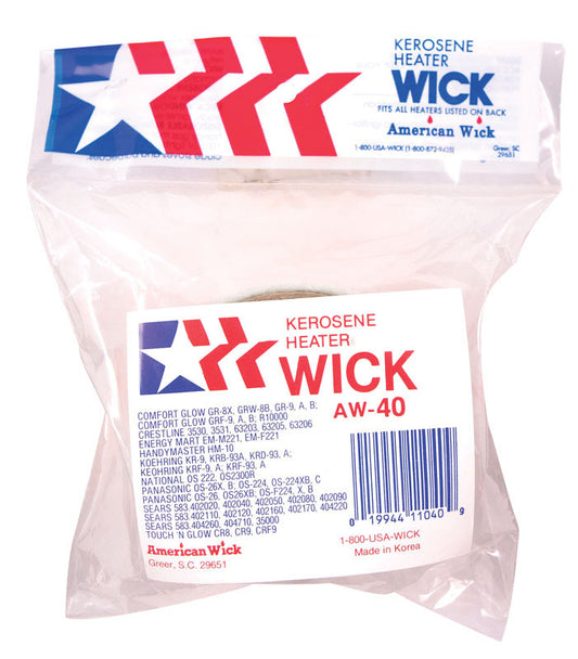 American Wick Kerosene Heater Wick 4.1 H in.
