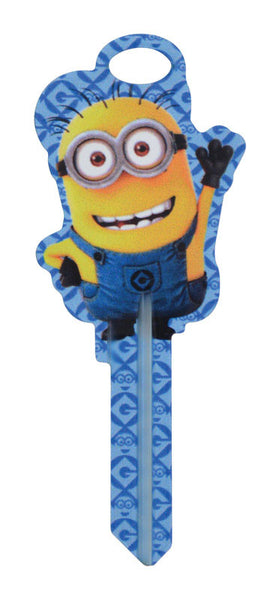 Candado de latón Hillman Minions con llave universal de doble cara 68/SC1 (paquete de 5)
